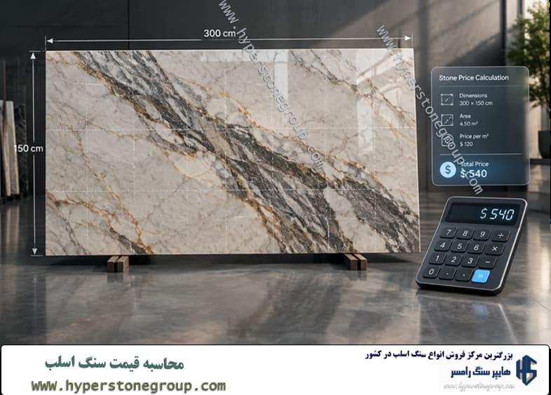 محاسبه قیمت سنگ اسلب